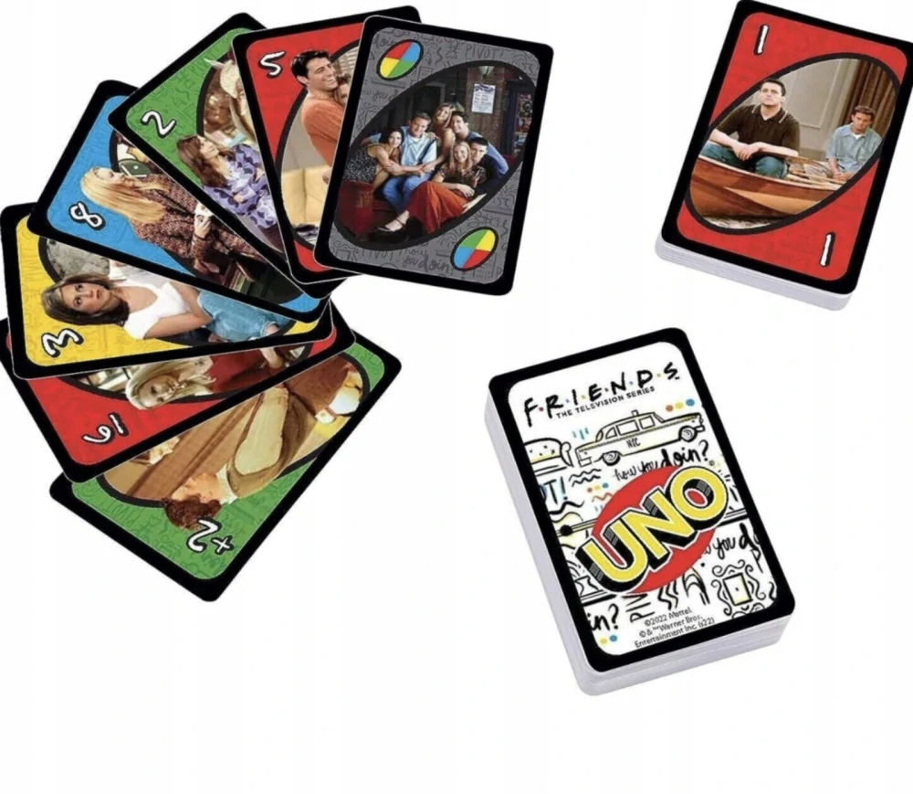 Hra Uno karty - FRIENDS - SERIÁL PŘÁTELÉ  - S VADOU
