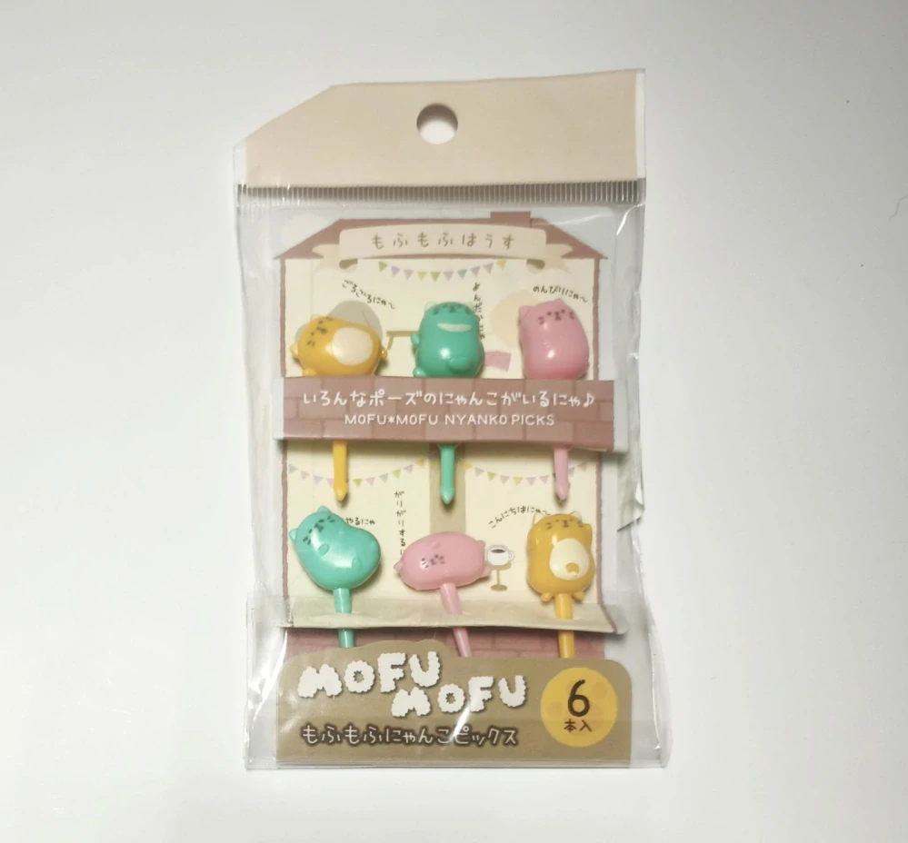 Napichovátka - POHÁDKA MOFU MOFU - KOČKY - 6 ks