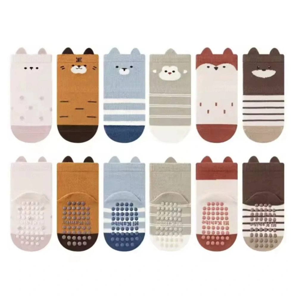 Protiskluzové ponožky - SVĚTLE RŮŽOVÉ - (12-24 m) M