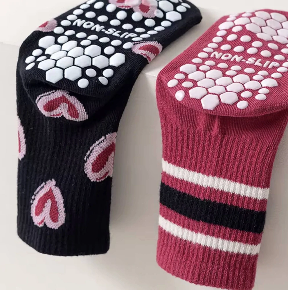 Protiskluzové ponožky - RŮŽOVÉ - (4-6 let)