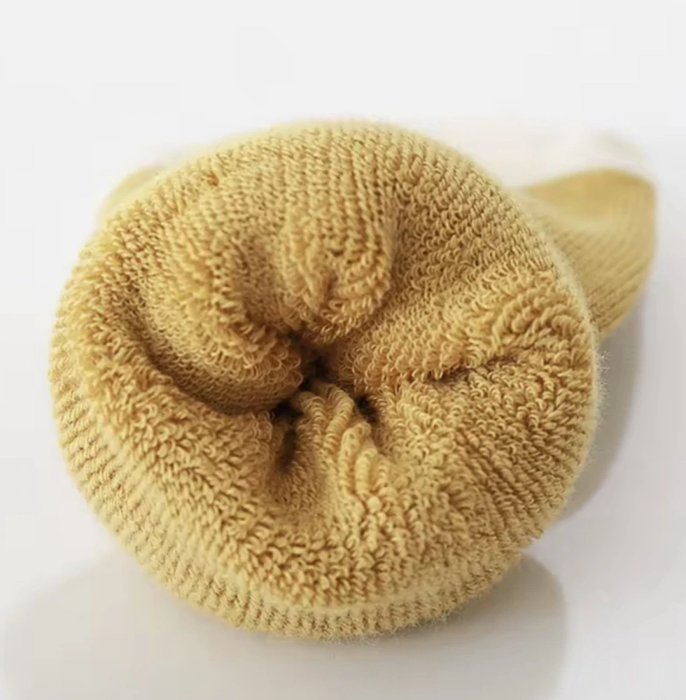 Teplé bavlněné protiskluzové ponožky - PROUŽKY - (3-5 let) L