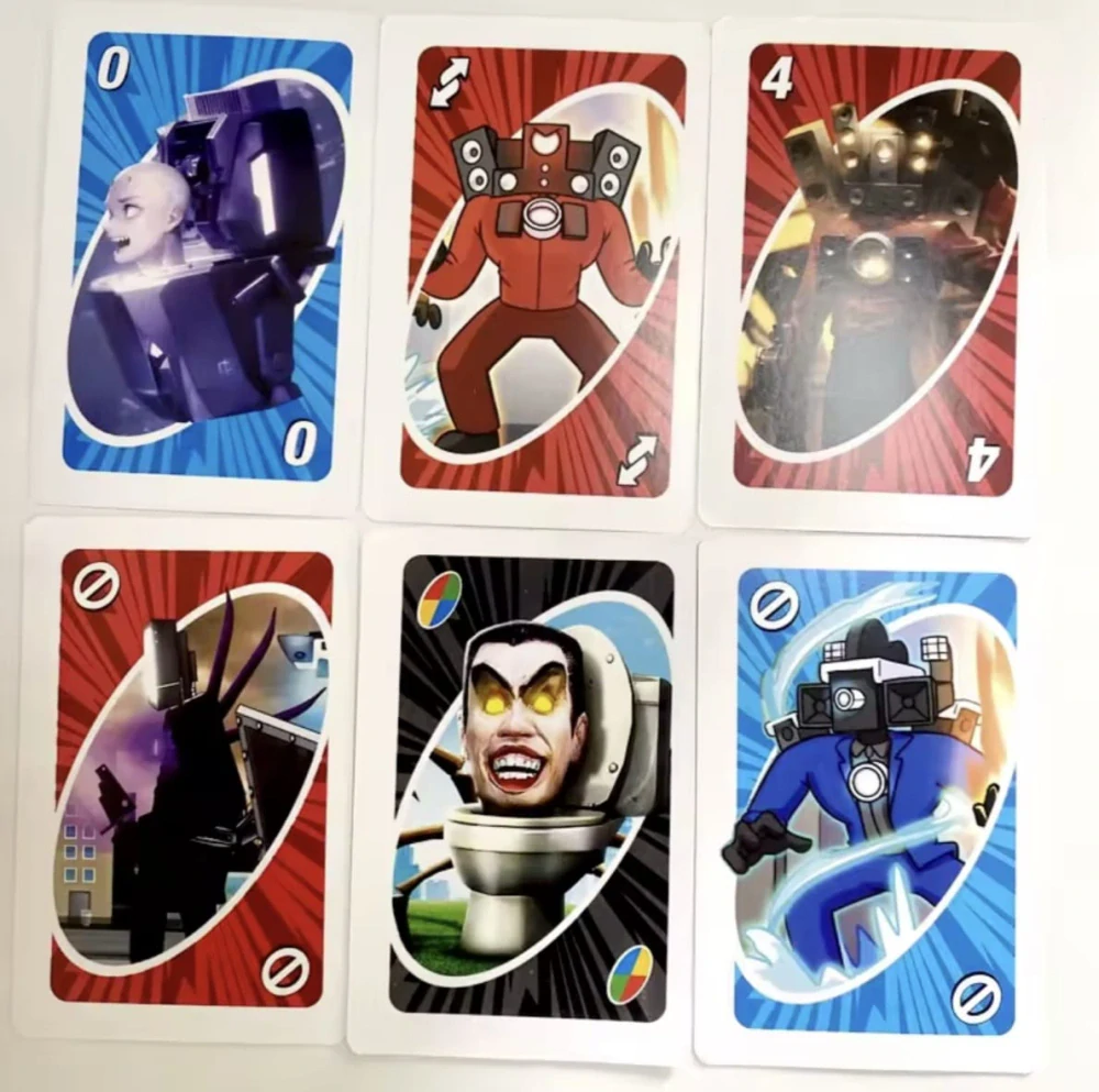 Hra Uno karty - SKIBIDI TOILET