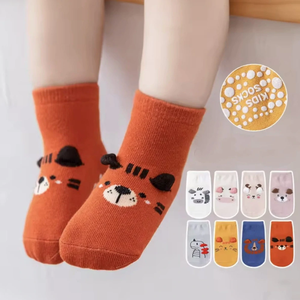 Protiskluzové ponožky - SVĚTLE HNĚDÉ - (12-36 m) M