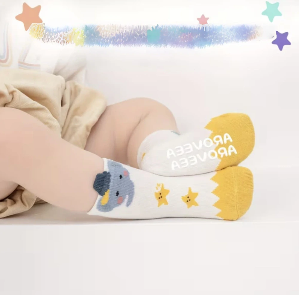 Protiskluzové ponožky s oušky - PETROLEJOVÉ - MEDVÍDEK (4-6 let) L