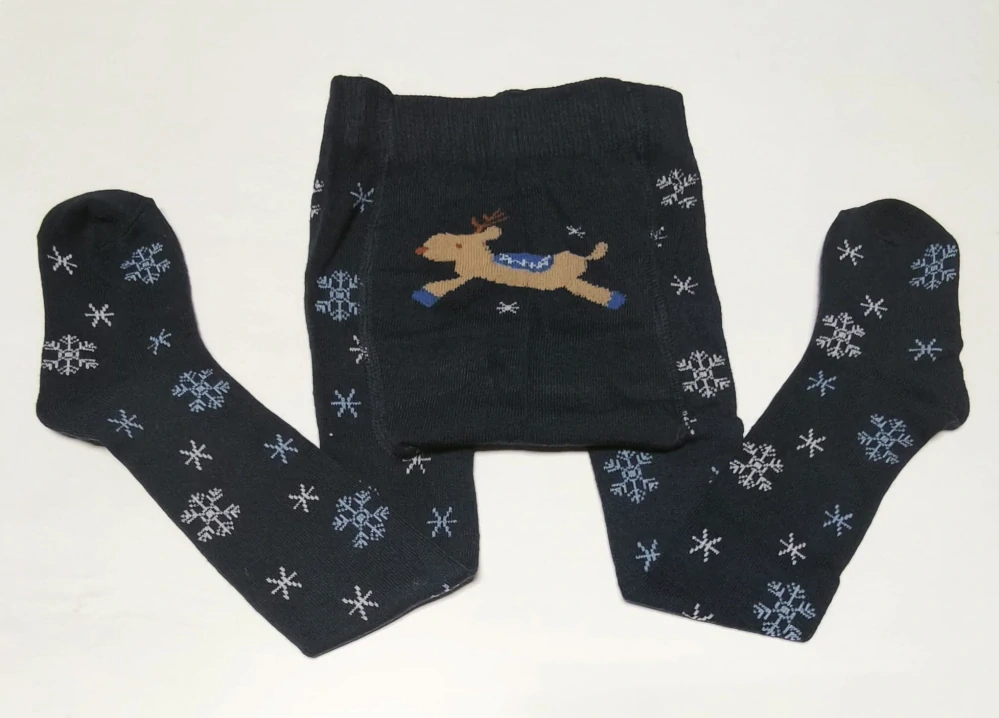 Dětské punčocháče - TMAVĚ MODRÉ - SOB - (12-18 m)