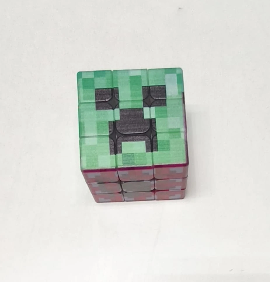 Rubikova kostka - MINECRAFT (B) - 3x3 - S ESTETICKOU VADOU