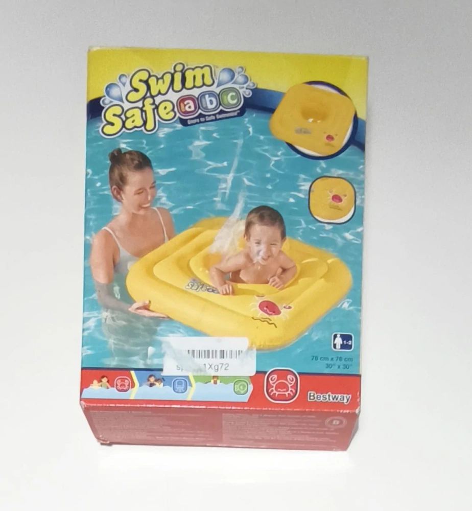 Dětský plavecký kruh Bestway Swim Safe ABC - ŽLUTÝ (12–24 m)