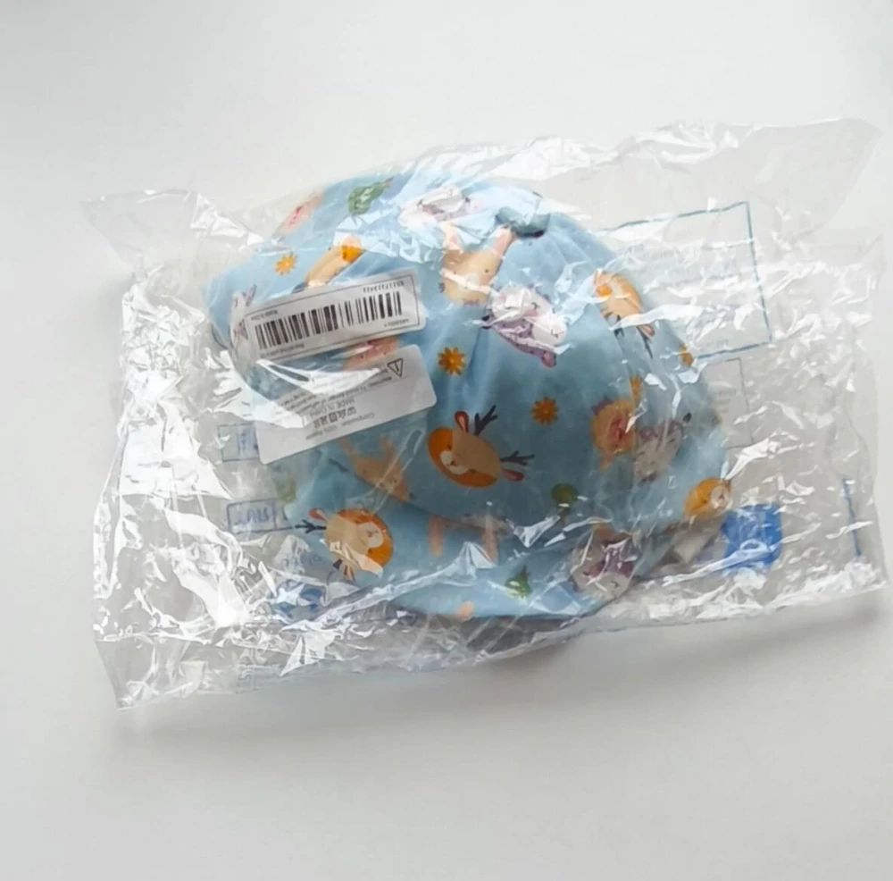 Dětská kšiltovka se zvířátky - ANIMALS - SVĚTLE MODRÁ (3-12 m)