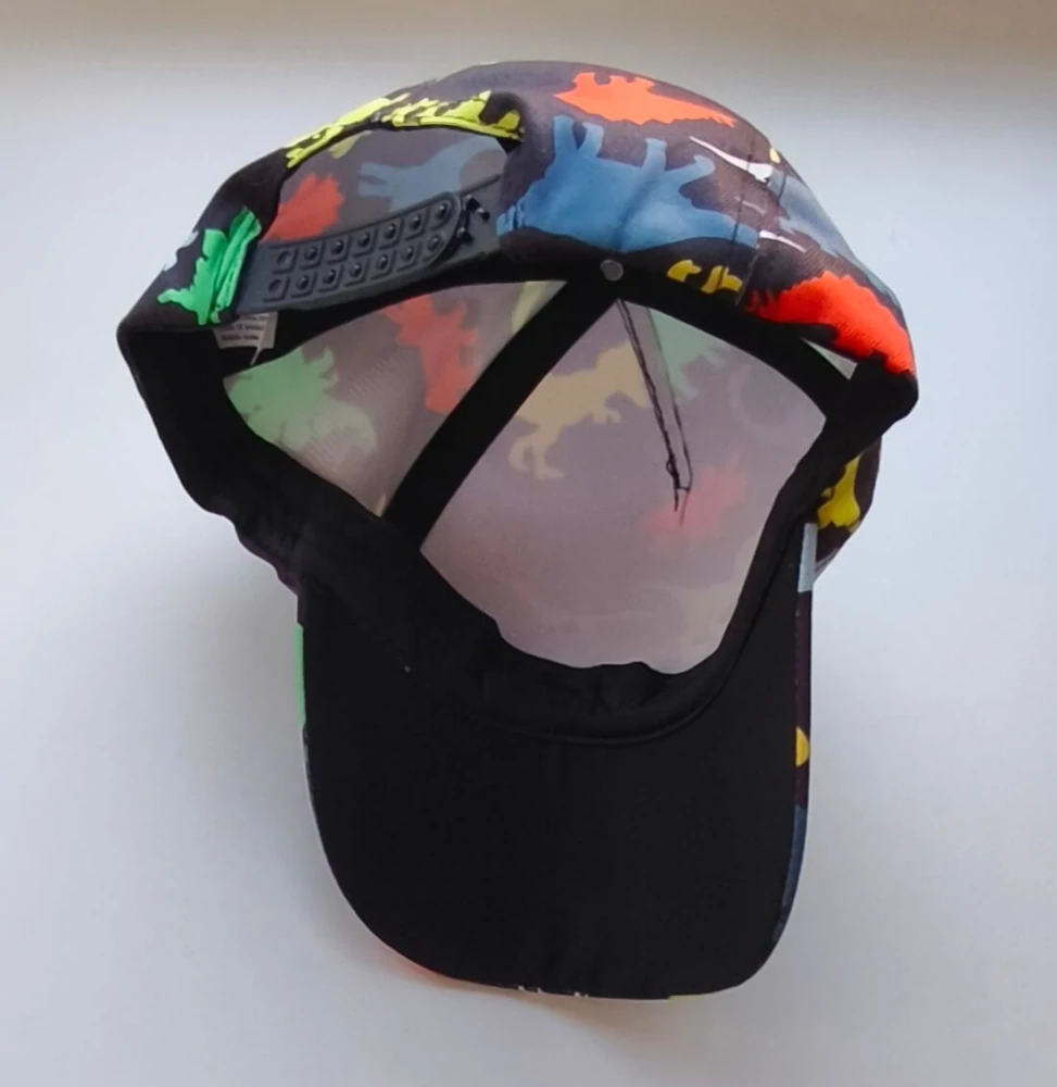 Dětská kšiltovka s dinosaury - DINO (Snapback) - ČERNÁ (2-6 let)