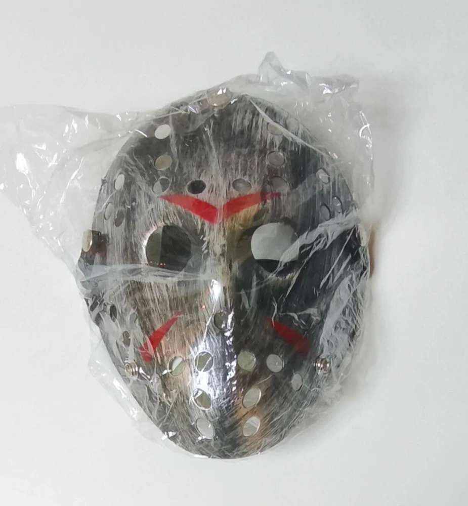 Hororová maska – Pátek 13. / Friday the 13th – Hokejová rekvizitní maska Jason (stříbrná)