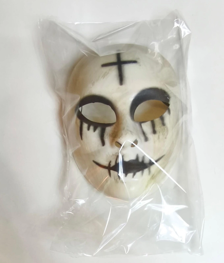 Hororová maska – Očista / The Purge – Rekvizitní maska s křížem