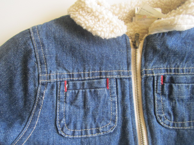 Zateplená džínová bundička