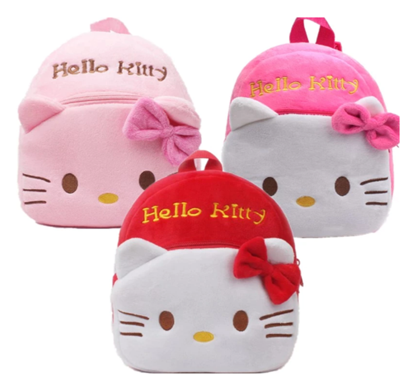 Plyšový batůžek (S) - HELLO KITTY - RŮŽOVÝ