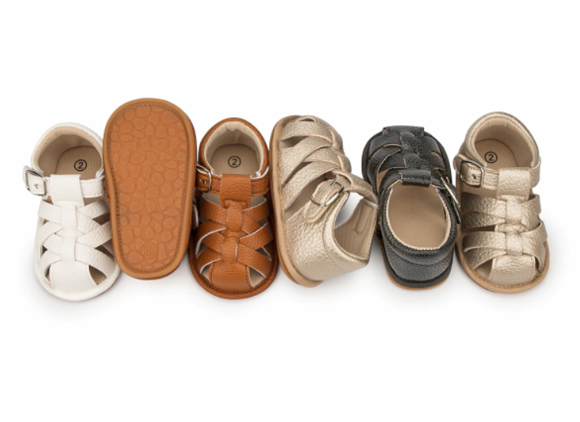 Barefoot sandálky - HNĚDÉ 1 (12-18 m)