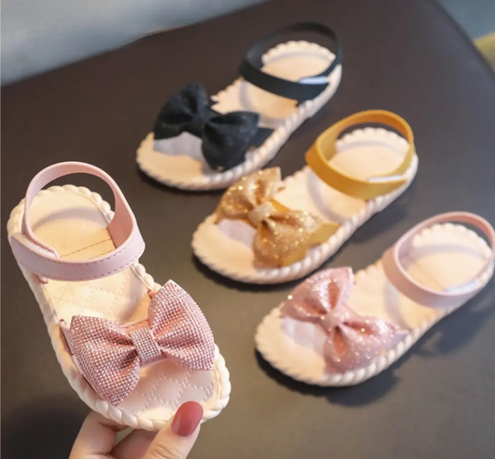 Sandálky s mašlí - RŮŽOVÉ (2-3 roky)