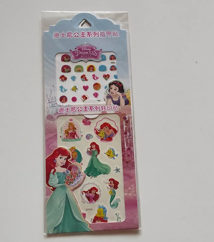 Set nálepek na nehty a tetování - DISNEY PRINCEZNY 5