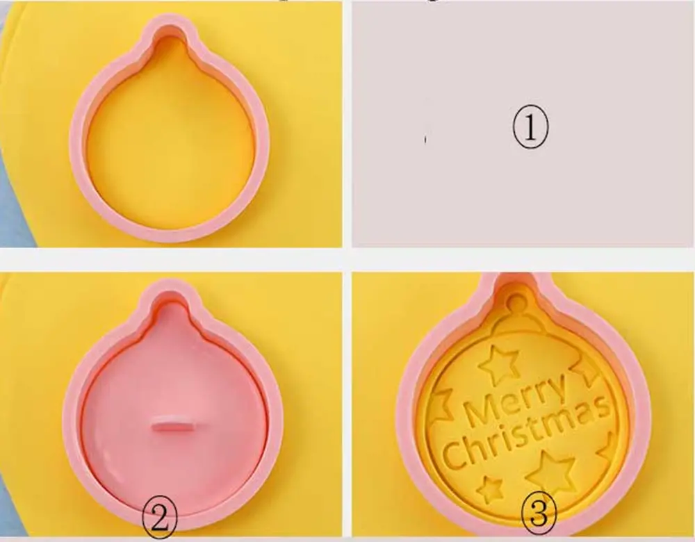 3D vykrajovátka na sušenky - VÁNOCE 3 - 8 ks 