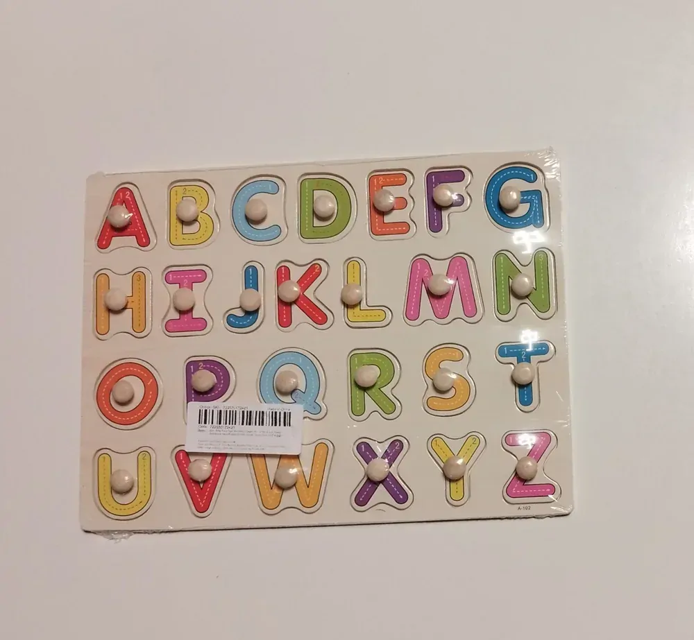 Dřevěná vkládačka - PÍSMENKA - (L)