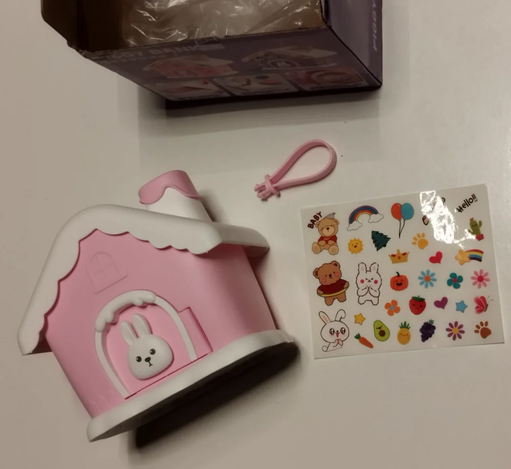 Pokladnička - DOMEČEK - Růžová