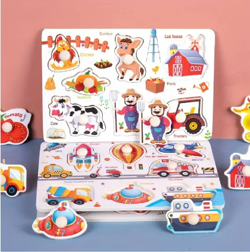 Dřevěná vkládačka - TVARY - (S)