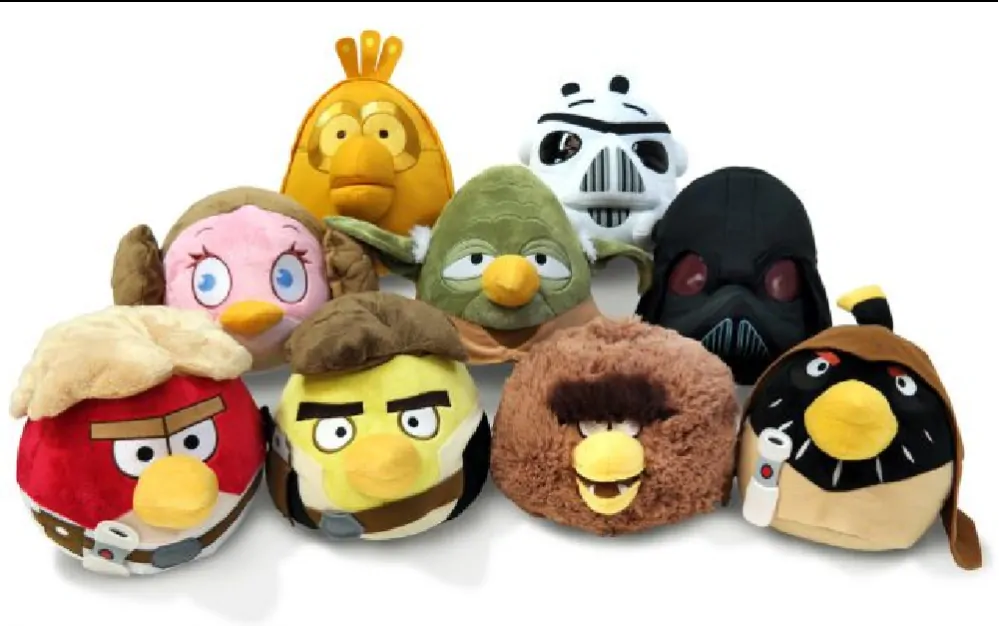 Plyšový ANGRY BIRDS - EDICE STAR WARS - Luke Skywalker