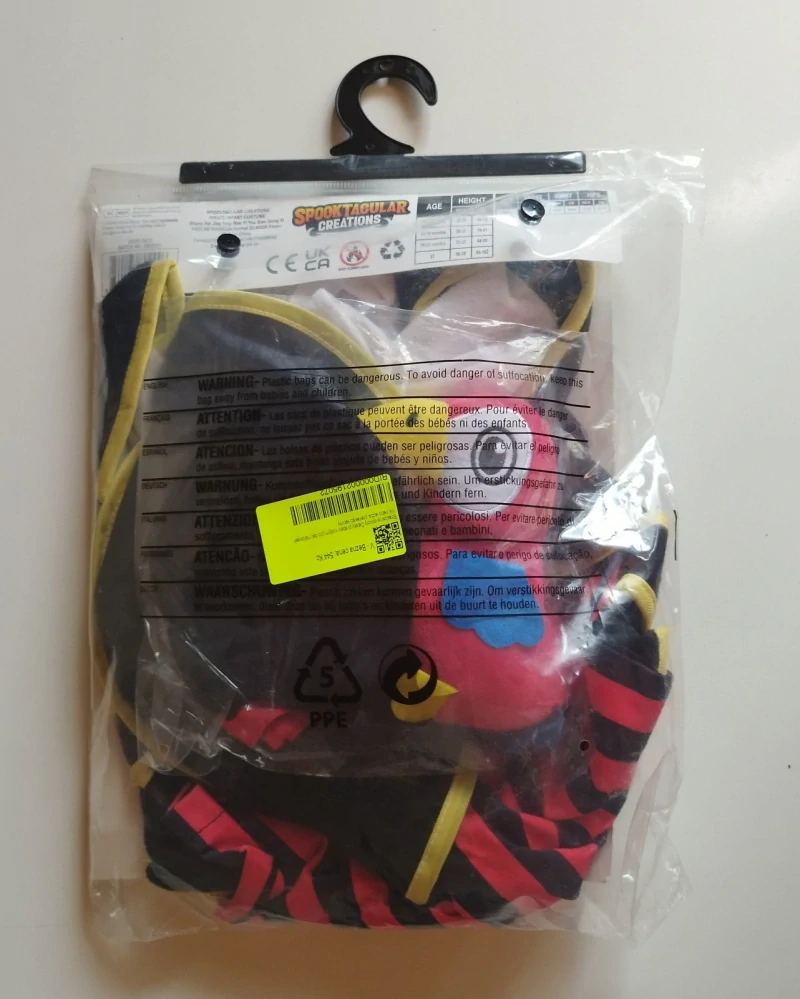 Dětský kostým - PIRÁT (6-12 m)