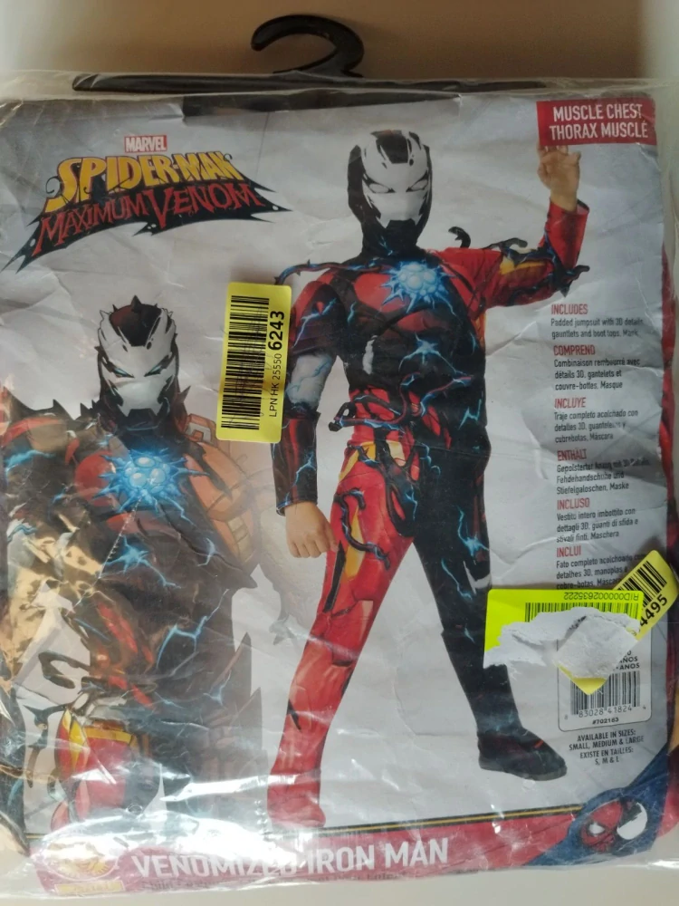 Dětský kostým - SPIDERMAN MAXIMUM VENOM - VENOMIZED IRON MAN (8-10 let / L)