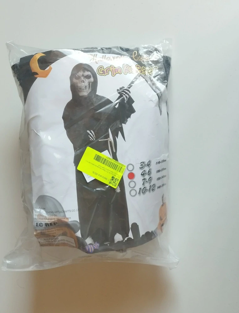 Dětský kostým - GRIM REAPER - SMRTKA (4-6 let)