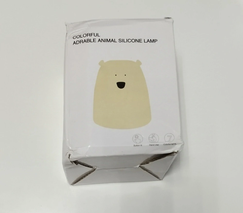 Dotyková silikonová LED noční lampička na baterky - KAPKA