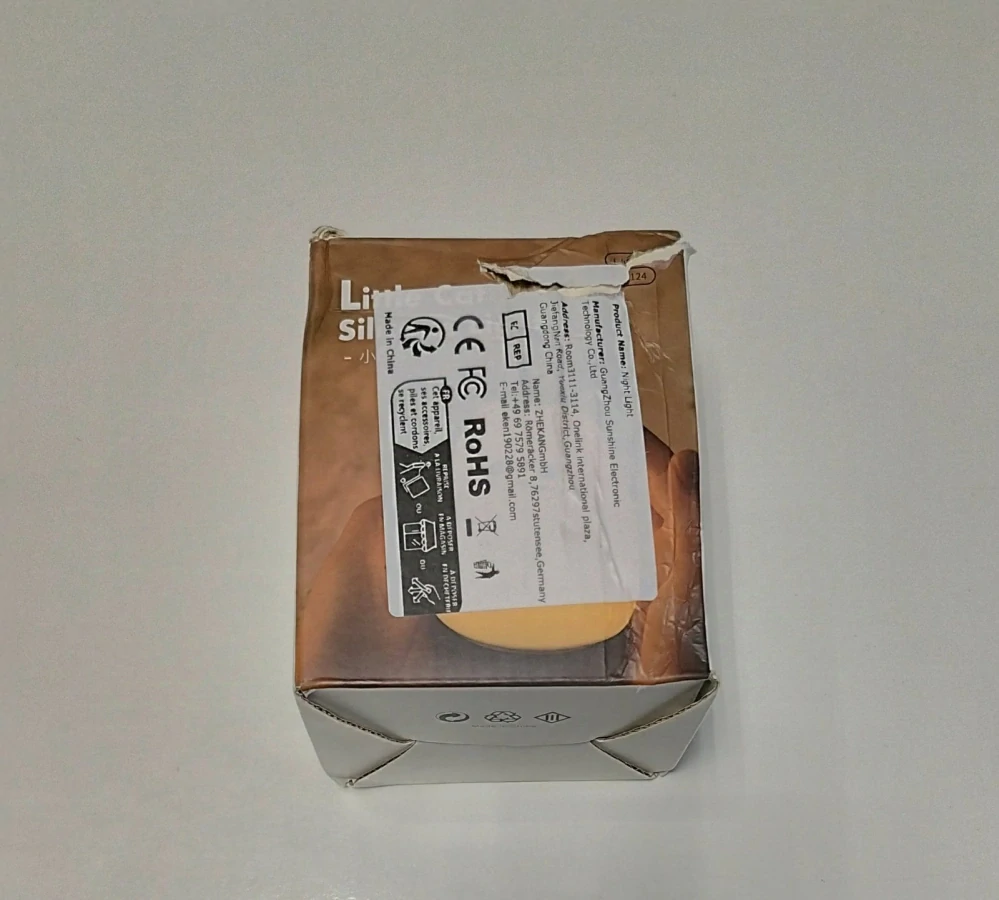 Dotyková silikonová LED noční lampička na baterky - KOČKA