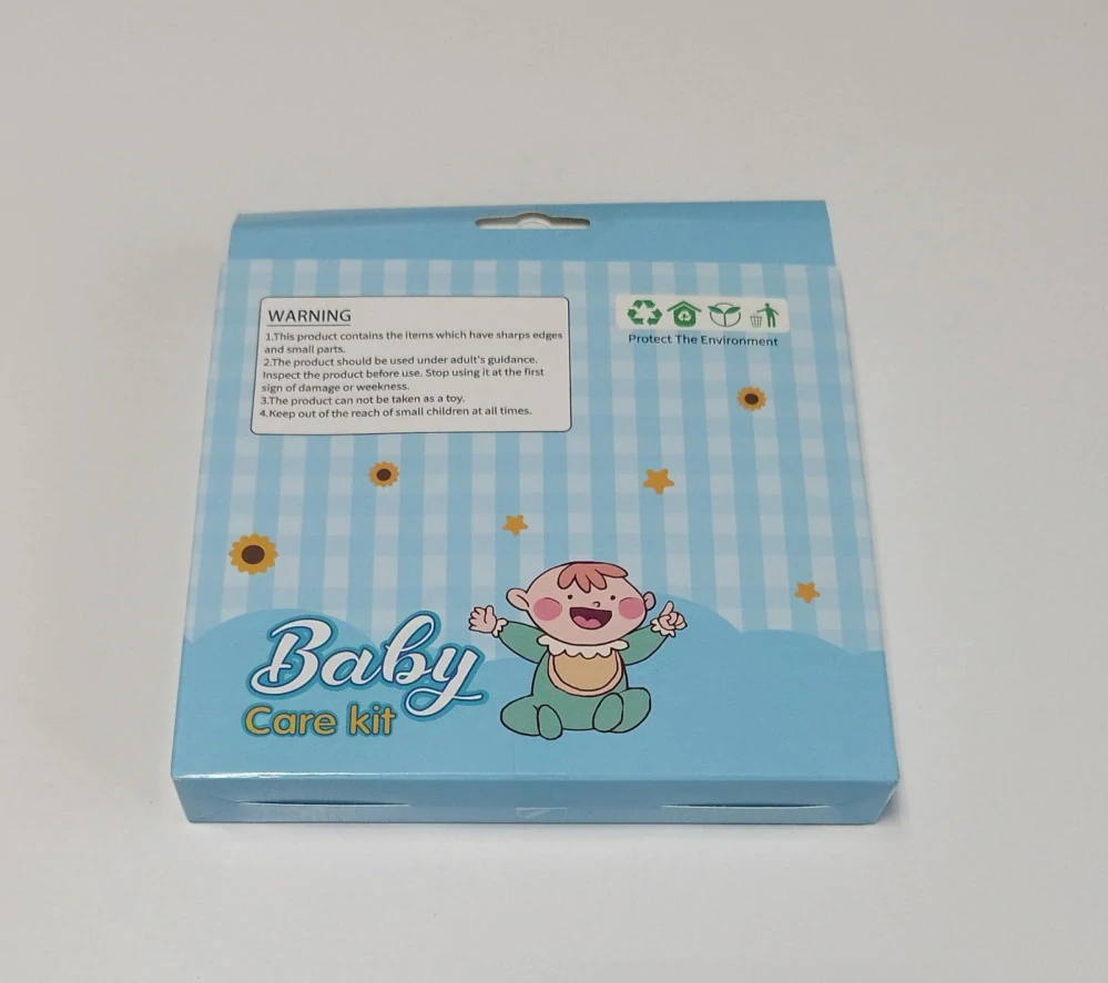 Sada kartáčů a manikúry pro miminko - MODRÁ