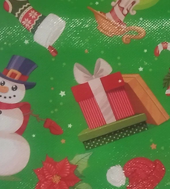 Vánoční dárková taška - ZELENÁ -1 kus