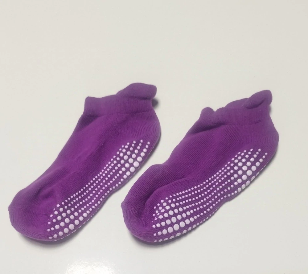 Protiskluzové ponožky - FIALOVÉ (8-10 let) 