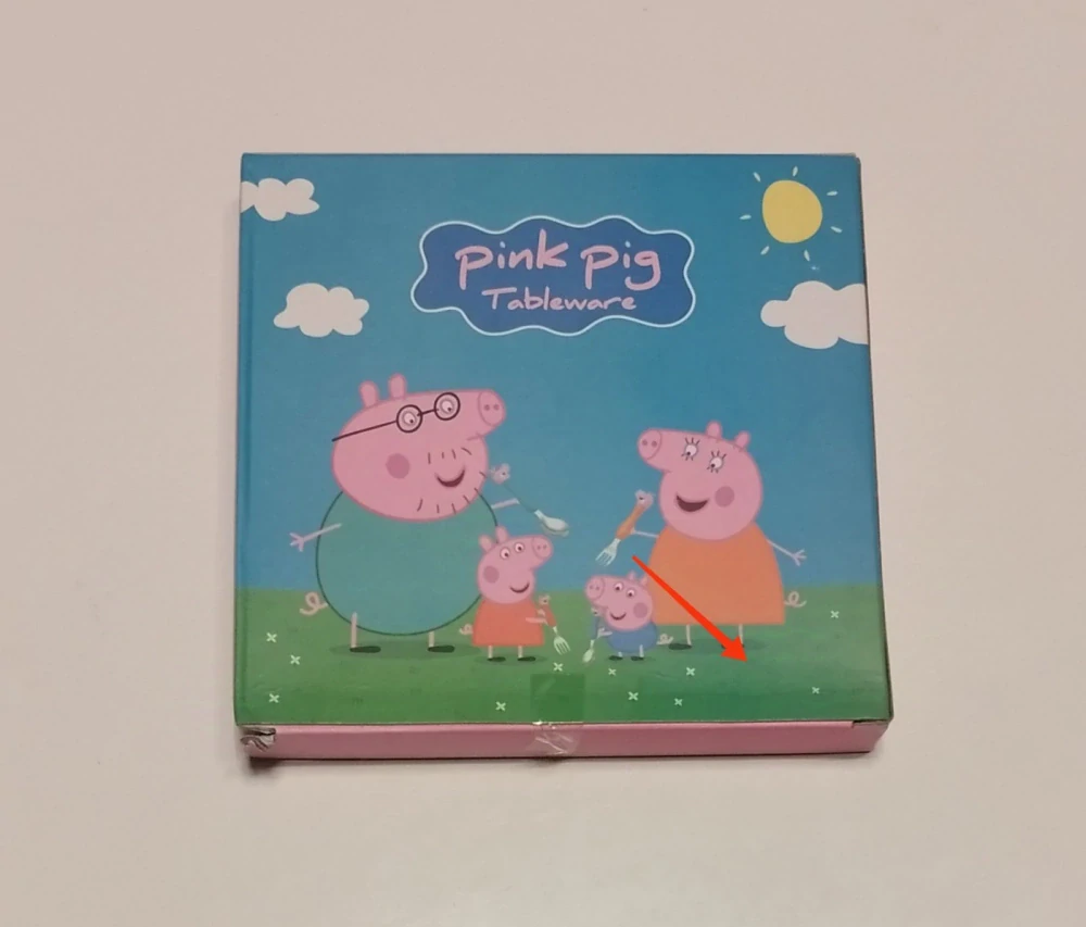 Dětský příbor v krabičce - PRASÁTKO PEPA