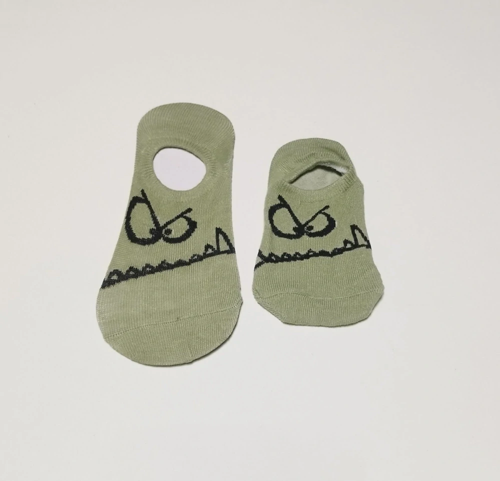 Nízké ponožky ťapky - ZELENÉ - (5-8 let)