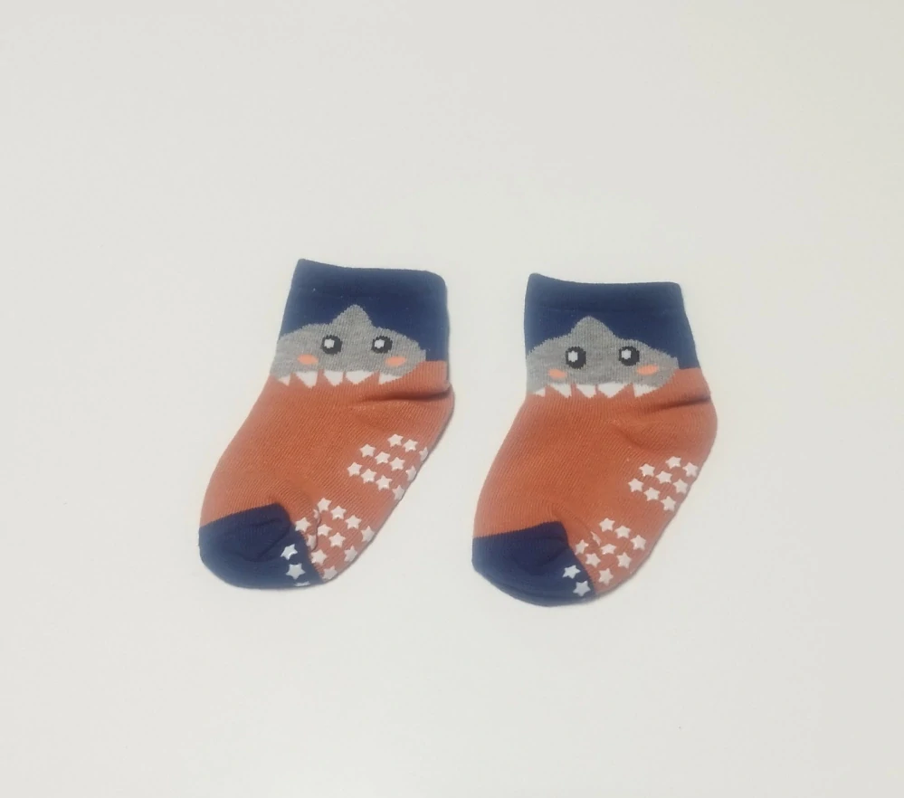 Protiskluzové ponožky - ŽRALOK - (0-12 m) S