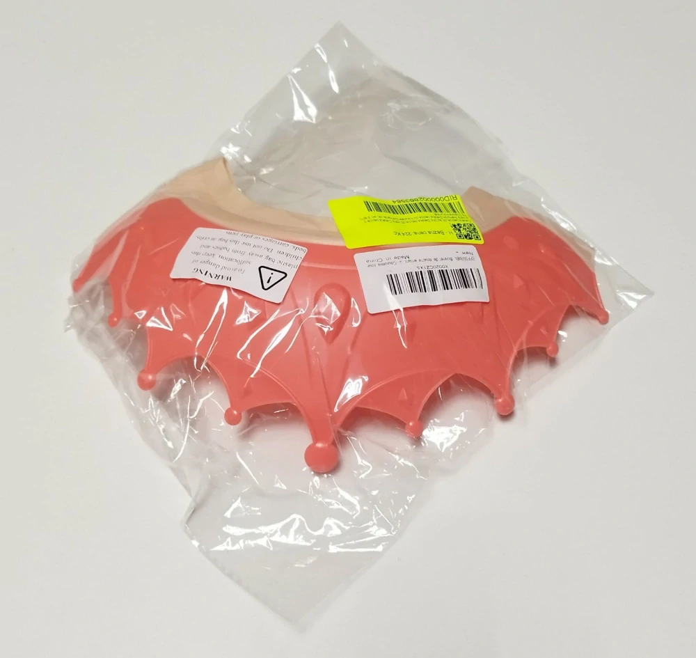 Dětská sprchovací čepice - KORUNA - ORANŽOVÁ