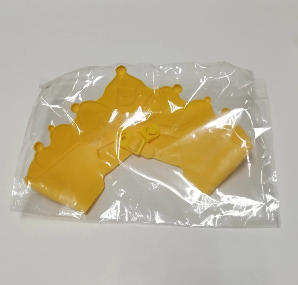 Dětská sprchovací čepice - KORUNA - ŽLUTÁ