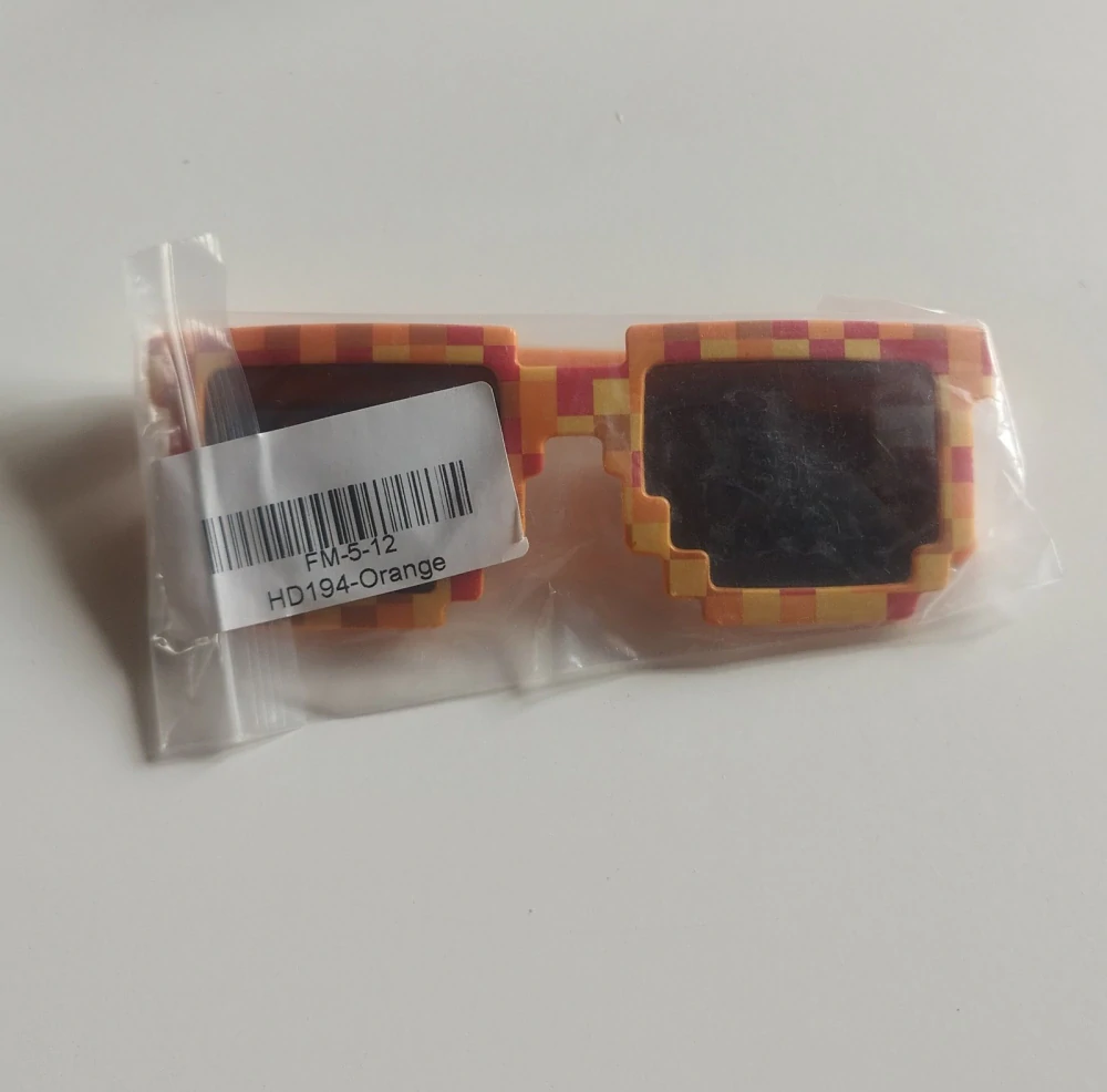 Sluneční brýle - MINECRAFT - ORANŽOVÉ