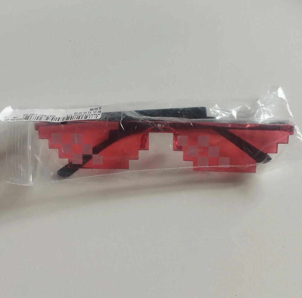 Designové brýle - MINECRAFT - ČERVENÉ (A)