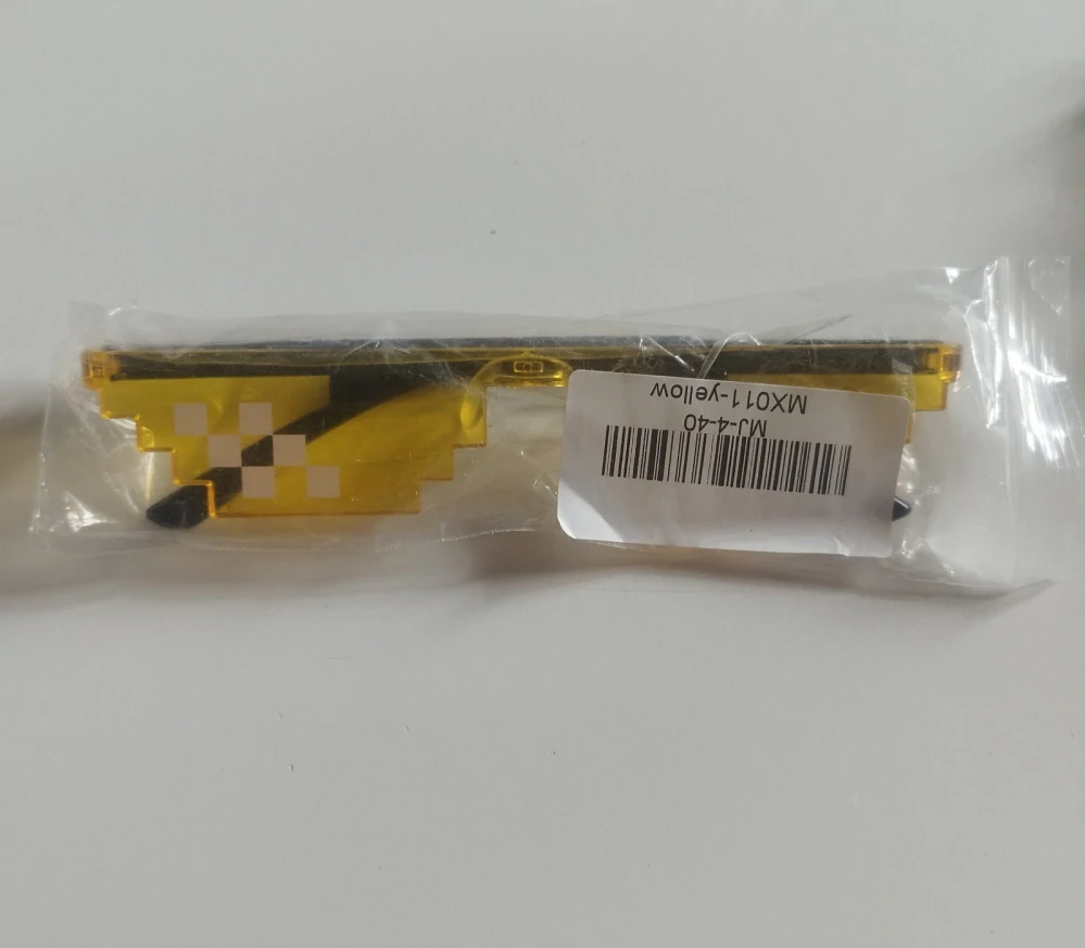 Designové brýle - MINECRAFT - ŽLUTÉ (A)