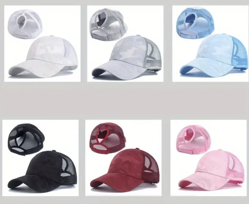 Síťovaná kšiltovka s otvorem pro culík - RŮŽOVÁ