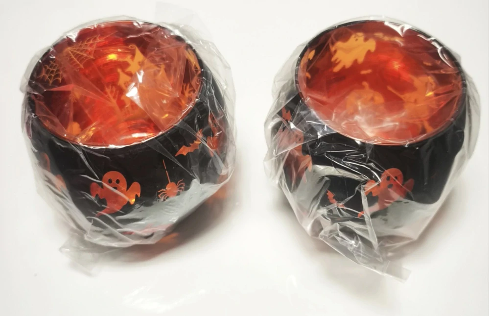 Skleněné svícny - HALLOWEEN - 2 ks