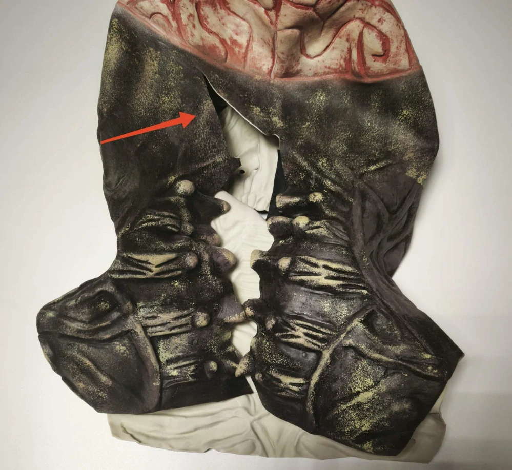 Realistická hororová 3D maska - HALLOWEEN - KOSTLIVEC