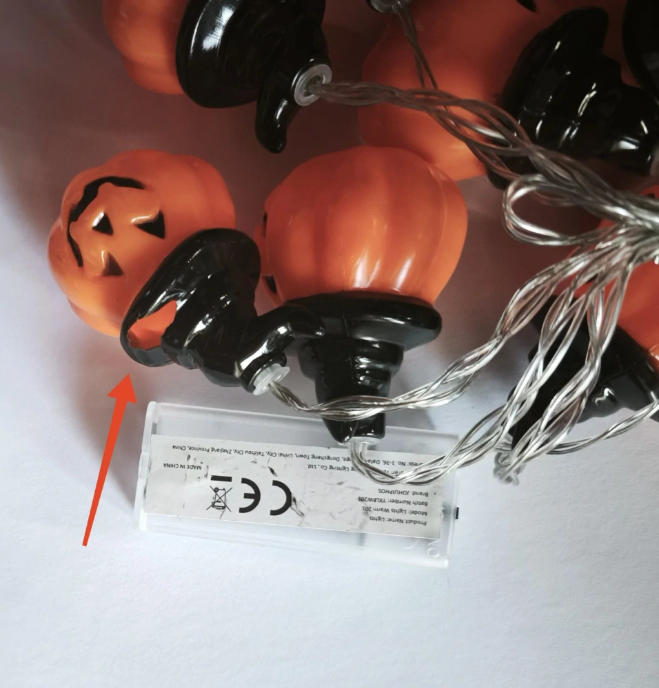 LED světelný řetěz - HALLOWEEN - DÝNĚ