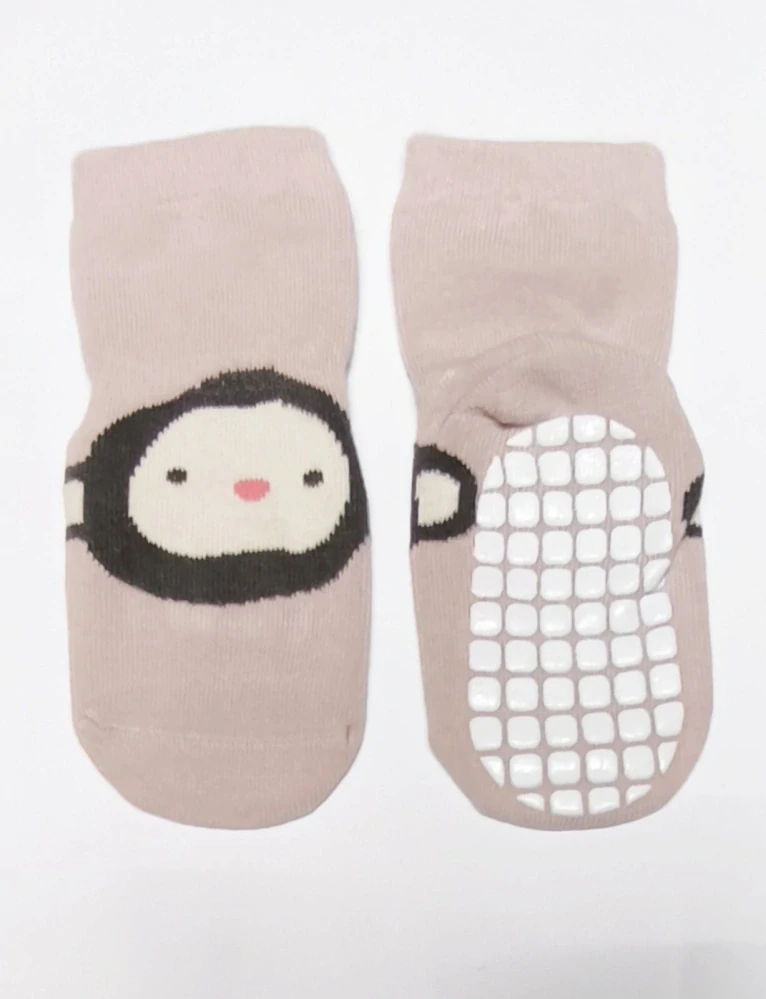 Protiskluzové ponožky - STARORŮŽOVÉ - (24-36 m) L