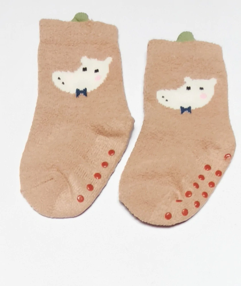 Protiskluzové flísové ponožky -  HROCH - (24-36 m) M