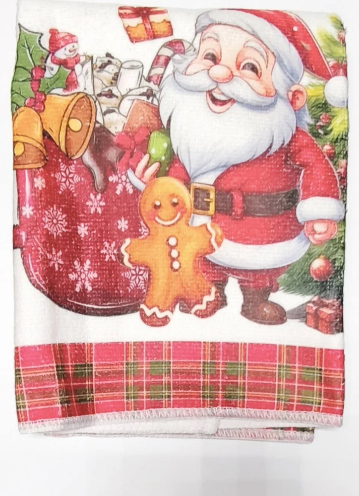 Vánoční kuchyňská utěrka - SANTA CLAUS