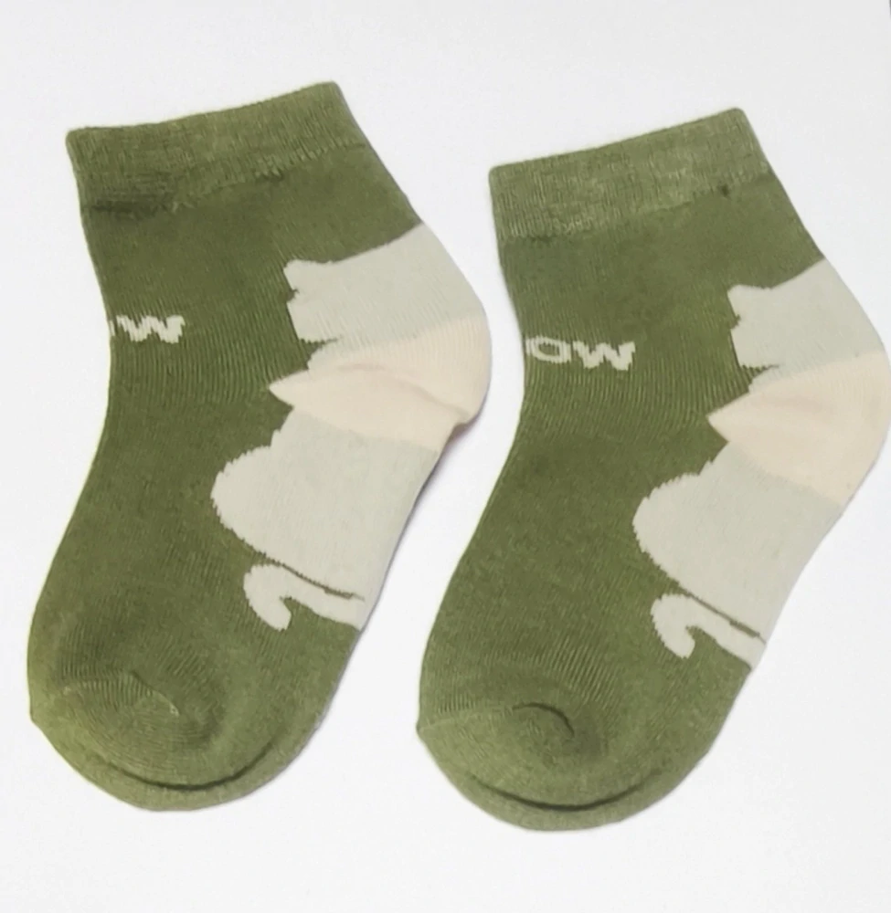 Ponožky - KOČKA - ZELENÉ (3-5 let) M