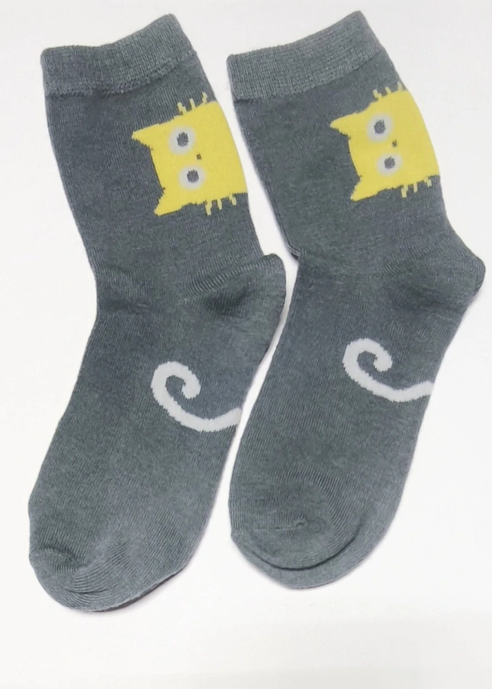 Ponožky - KOČKA - MODRÉ (7-9 let) XL